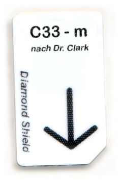 C33 - m Chipcard nach Dr. Clark für Diamond Shield Zapper