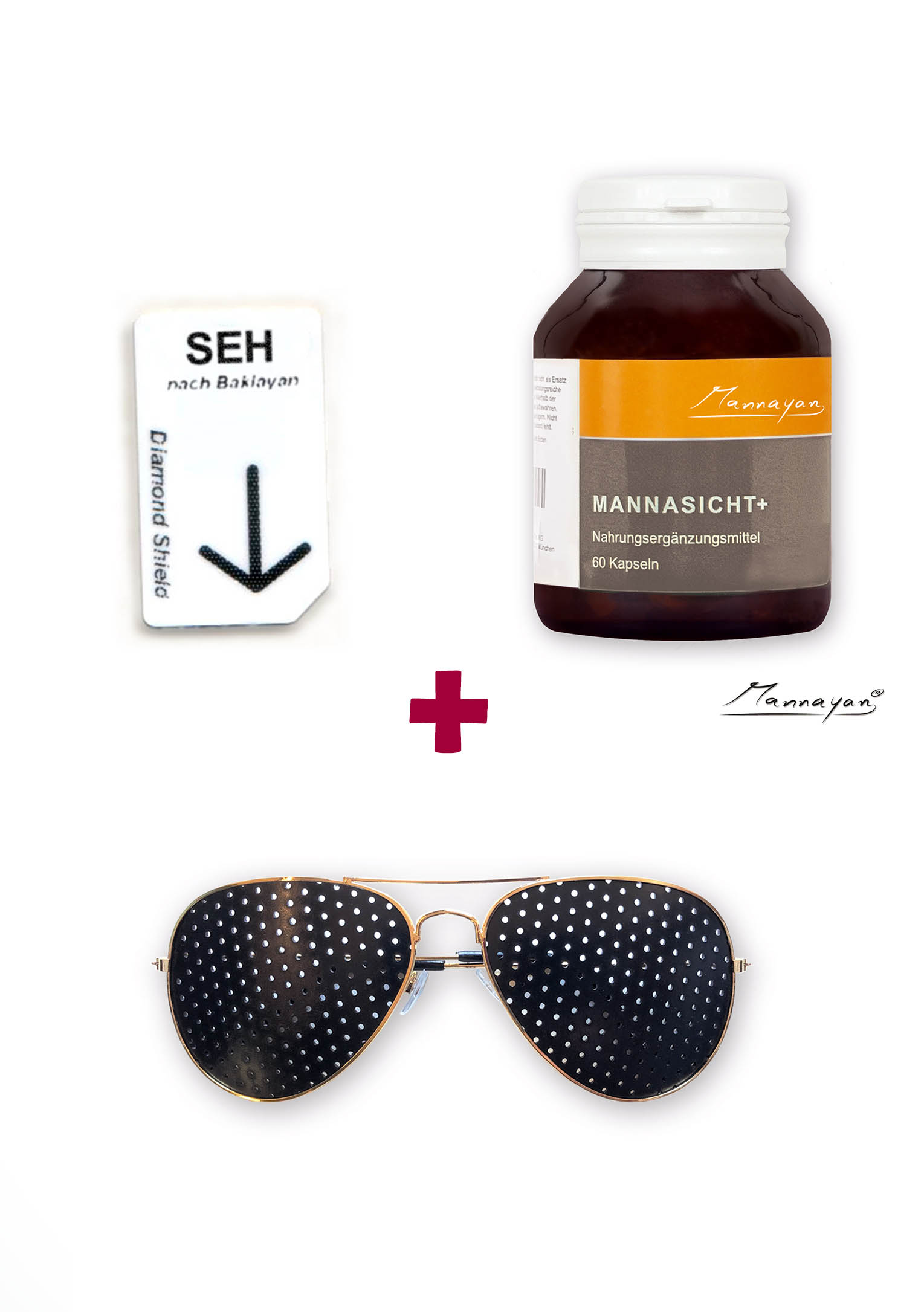 Pakiet: karta czipowa SEH & Mannayan Mannasicht+ & okulary z otworkami