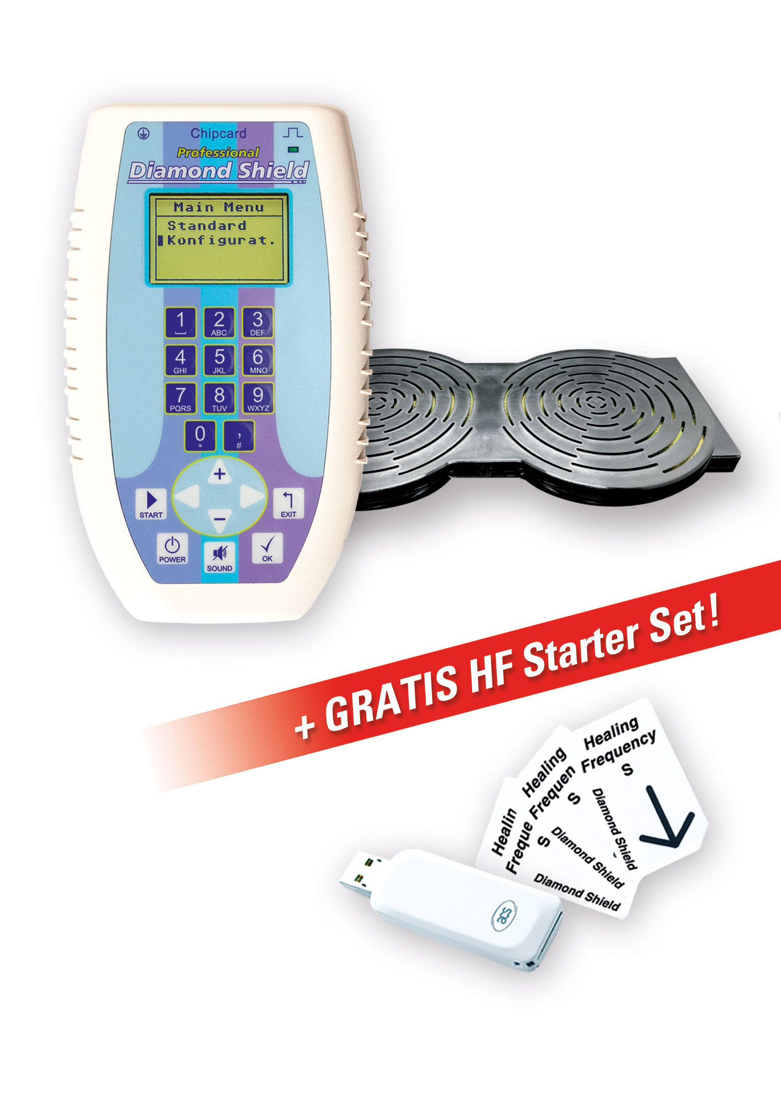 Zapper Diamond Shield Professional + Wzmacniacz fraktalny Diamond Shield