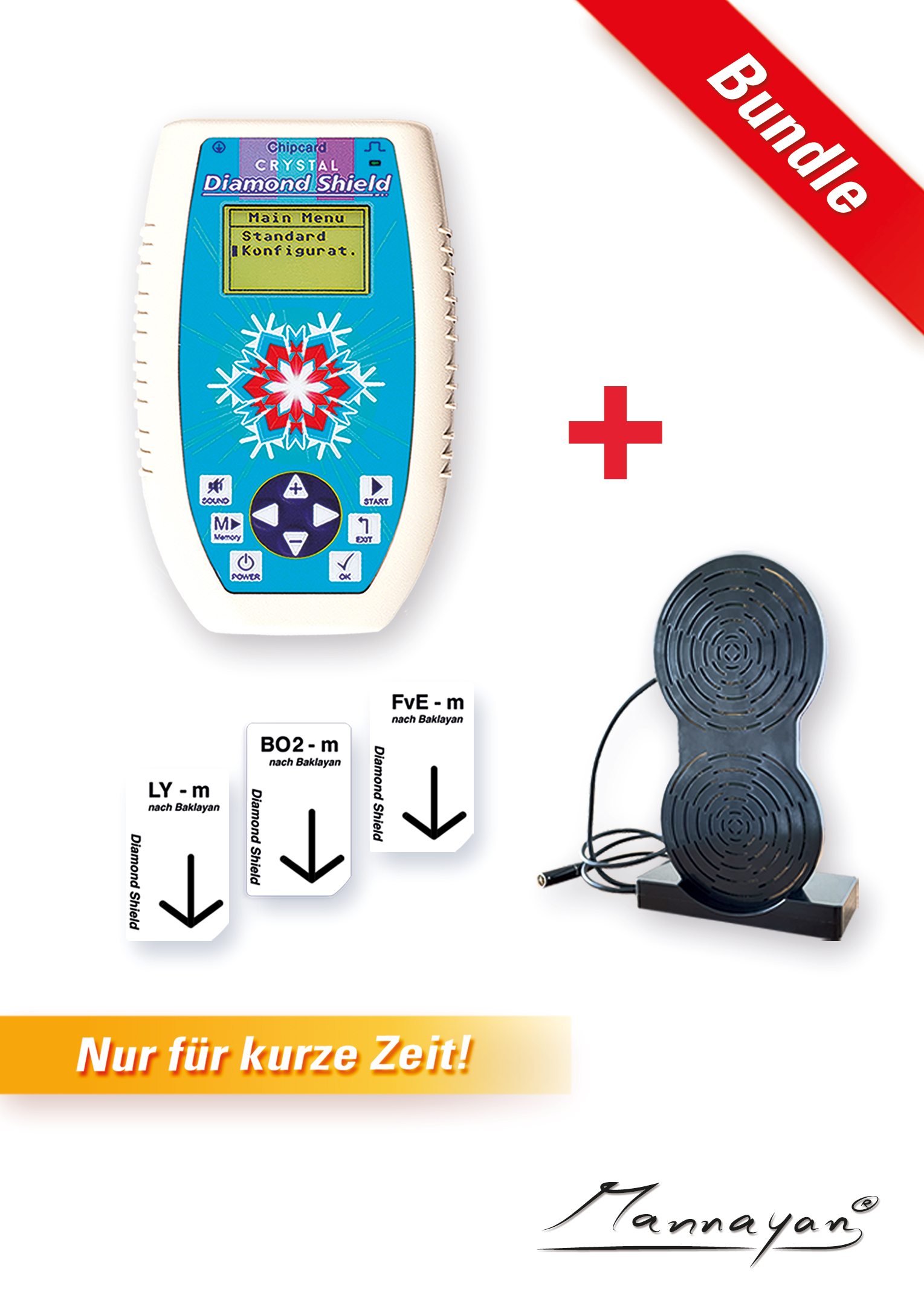 Zapper Diamond Shield Crystal + Wzmacniacz fraktalny Diamond Shield