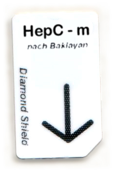 Karta czipowa Hep C-m HepC - m Chipcard nach Baklayan für Diamond Shield Zapper