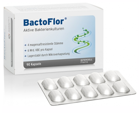 BactoFlor Probiotikum Bactoflor, Probiotisches Nahrungsergänzungsmittel von Intercell